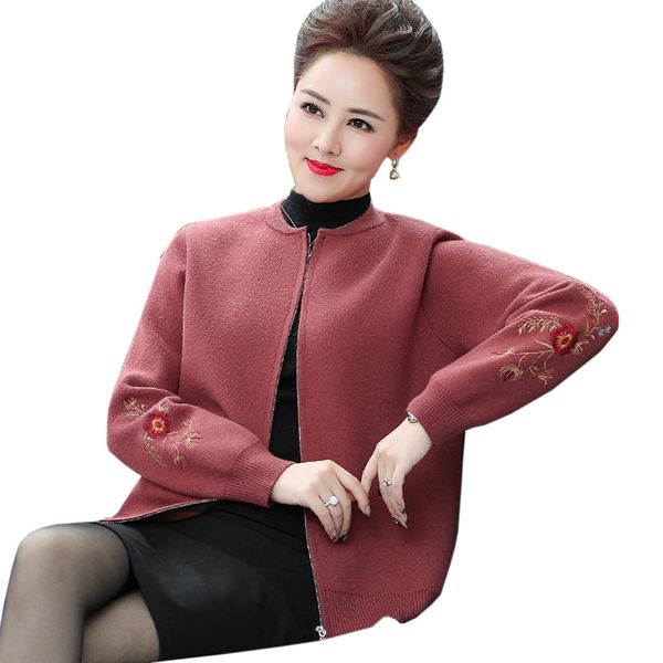 solid color women embroidery sweaters coats casual spring new knitted fashion o-neck long sleeve cardigans coats women, White
solid color women embroidery sweaters coats casual spring new knitted fashion o-neck long sleeve cardigans coats women, White