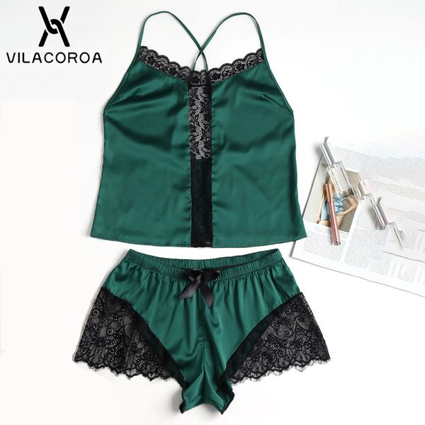 new summer satin women pajama set stitching green sleeveless open back + bow shorts pajamas for women comfort pajamas, Blue;gray
new summer satin women pajama set stitching green sleeveless open back + bow shorts pajamas for women comfort pajamas, Blue;gray