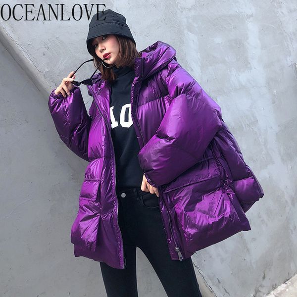 oceanlove glossy solid warm winter coat women zipper hooded big pocket thick parkas 2019 streetwear oversize jacket female 13371, Black
oceanlove glossy solid warm winter coat women zipper hooded big pocket thick parkas 2019 streetwear oversize jacket female 13371, Black