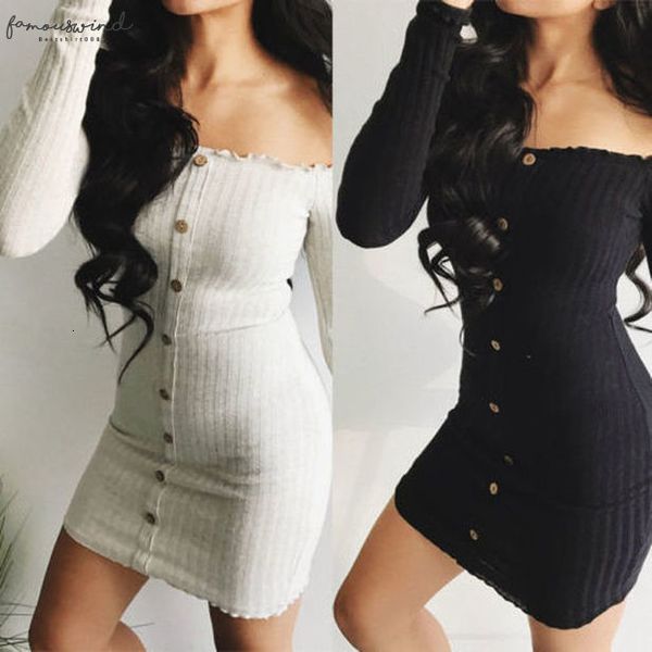 new arrival winter spring straight casual dress women long sleeve off shoulder cocktail knee length party club bodycon dress, Black;gray
new arrival winter spring straight casual dress women long sleeve off shoulder cocktail knee length party club bodycon dress, Black;gray