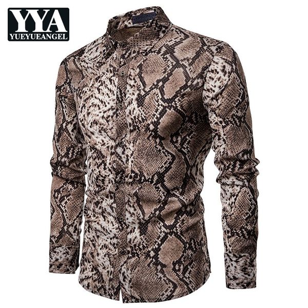 mens long sleeve snake pattern printed shirts spring autumn casual male clubwear chemise homme lapel collar slim fit shirt, White;black
mens long sleeve snake pattern printed shirts spring autumn casual male clubwear chemise homme lapel collar slim fit shirt, White;black