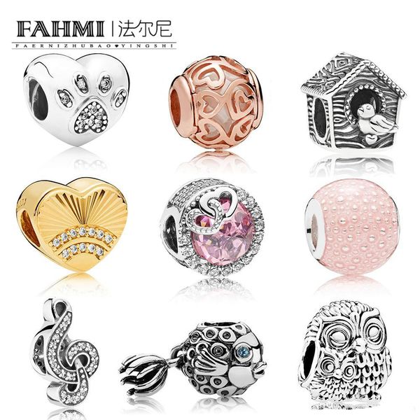fahmi 100% 925 sterling silver fish charm owls beads bird house charm i love my pet bead shine fan of love charms rose hearts filigree beads, Black
fahmi 100% 925 sterling silver fish charm owls beads bird house charm i love my pet bead shine fan of love charms rose hearts filigree beads, Black