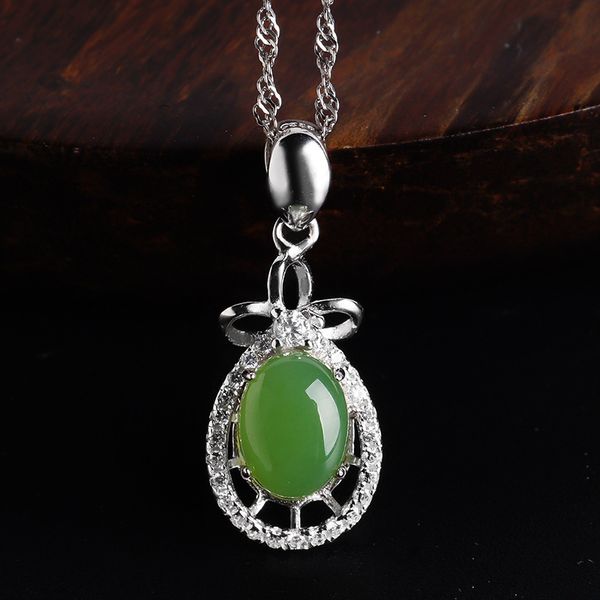 925 natural jade pendant is made of hetian jade pendant manufacturers selling certificates with delicate, Silver
925 natural jade pendant is made of hetian jade pendant manufacturers selling certificates with delicate, Silver