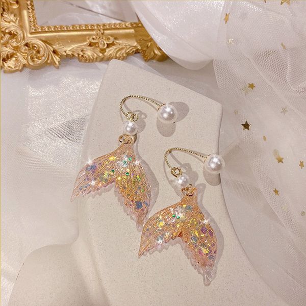 japan and south korea new popular artistic temperament dreamy elegant mermaid tail earrings creative magic ear stud, Golden;silver
japan and south korea new popular artistic temperament dreamy elegant mermaid tail earrings creative magic ear stud, Golden;silver
