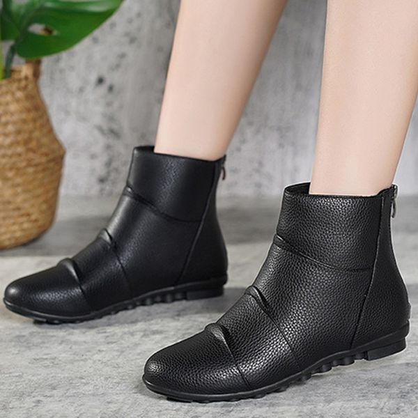 winter women ankle snow boot pu leather mother zipper fur rubber heel plush solid platform black female ladies shoes botas mujer
winter women ankle snow boot pu leather mother zipper fur rubber heel plush solid platform black female ladies shoes botas mujer