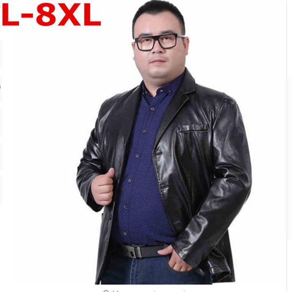 большой размер 8xl 7xl6xl мужчины кожаный костюм 2018 осень и зима блейзер мужской овчина костюм вершины спилка тонкий черный пиджак пальто, Black
большой размер 8xl 7xl6xl мужчины кожаный костюм 2018 осень и зима блейзер мужской овчина костюм вершины спилка тонкий черный пиджак пальто, Black