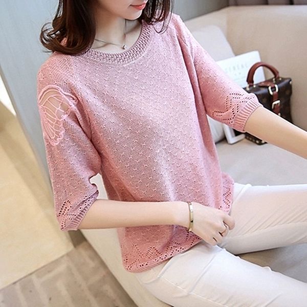 2019 spring korean version of the loose thin women's lace rweater round neck sleeves bottoming shirt wild pullover sweater, White;black
2019 spring korean version of the loose thin women's lace rweater round neck sleeves bottoming shirt wild pullover sweater, White;black