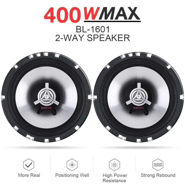 2pcs 6.5 inch 400w car coaxial speaker auto audio music stereo loundspeaker full range frequency hifi speaker lound
2pcs 6.5 inch 400w car coaxial speaker auto audio music stereo loundspeaker full range frequency hifi speaker lound