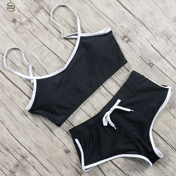sport bikini two pieces swimsuit t-shirt swimwear women push up bikinis 2019 mujer tankini set biquini traje de bano mujer, White;black
sport bikini two pieces swimsuit t-shirt swimwear women push up bikinis 2019 mujer tankini set biquini traje de bano mujer, White;black