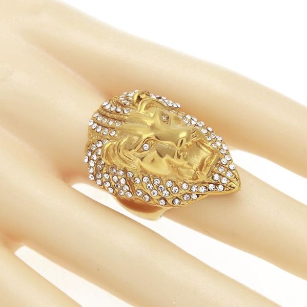 hip hop stainless steel vacuum plating color preserving diamond lion head rings for men hip hop luxury designer bling diamond ring gold wed, Silver
hip hop stainless steel vacuum plating color preserving diamond lion head rings for men hip hop luxury designer bling diamond ring gold wed, Silver