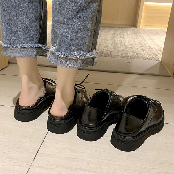 womens derby shoes round toe british style female footwear black flats 2019 fashion women's all-match casual sneaker autumn
womens derby shoes round toe british style female footwear black flats 2019 fashion women's all-match casual sneaker autumn