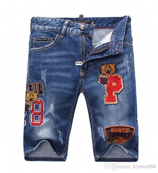 european standing men's jeans, men's jeans, a pair of skinny jeans and black embroidered skulls#011, Blue
european standing men's jeans, men's jeans, a pair of skinny jeans and black embroidered skulls#011, Blue