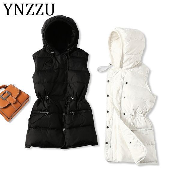ynzzu 2019 autumn winter women sleeveless down vest elegant slim 90% white duck down jacket female hooded warm waistcoat a1182, Black
ynzzu 2019 autumn winter women sleeveless down vest elegant slim 90% white duck down jacket female hooded warm waistcoat a1182, Black