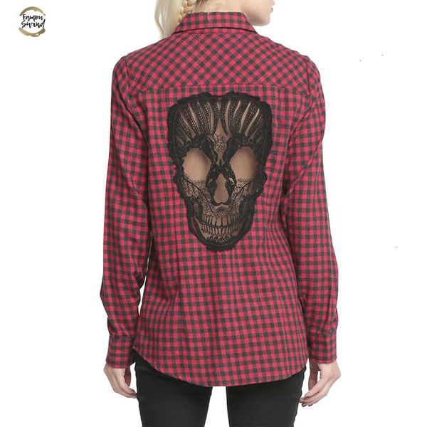 skull hollow out women blouses plaid shirts long sleeve blouse spring summer blusas mujer haut ete plus size xxxxl chemise red, White
skull hollow out women blouses plaid shirts long sleeve blouse spring summer blusas mujer haut ete plus size xxxxl chemise red, White