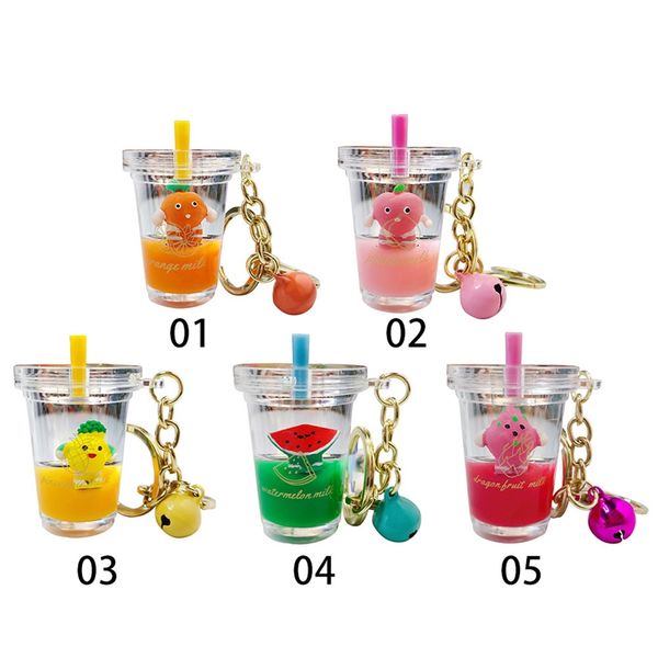 cute cartoon pineapple watermelon peach fruit drink cup keychain creative liquid keyrings for women bag pendant charms jewelry, Silver
cute cartoon pineapple watermelon peach fruit drink cup keychain creative liquid keyrings for women bag pendant charms jewelry, Silver