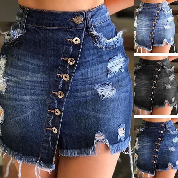 casual summer mini denim skirt high waist button women denim skirt a-line plus size ripped hole black jeans skirt 2020
casual summer mini denim skirt high waist button women denim skirt a-line plus size ripped hole black jeans skirt 2020
