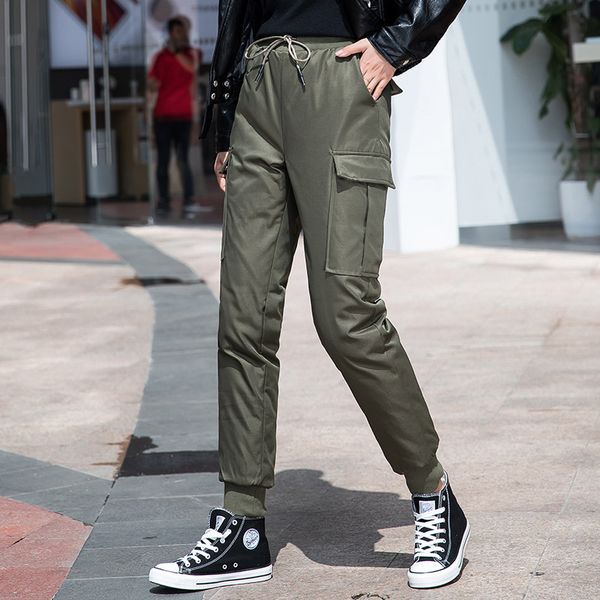 90% duck padded cargo women winter high waist elastic skinny pencil pants slim warm thick down trousers pt-401, Black;white
90% duck padded cargo women winter high waist elastic skinny pencil pants slim warm thick down trousers pt-401, Black;white