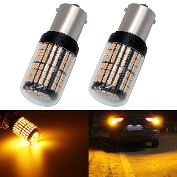 2pcs 1156py 7507 py21w bau15s 3014 chips 144 smd no hyper flash canbus led bulb front signals turn auto light lamp amber yellow
2pcs 1156py 7507 py21w bau15s 3014 chips 144 smd no hyper flash canbus led bulb front signals turn auto light lamp amber yellow