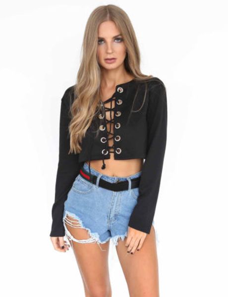 2017 women v neck lace up long sleeve sweatshirts soft cotton black fashion crop pullovers hoodies
2017 women v neck lace up long sleeve sweatshirts soft cotton black fashion crop pullovers hoodies