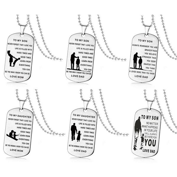 to my son to my daughter inspirational necklaces for boys girls stainless steel dog tag pendant beads chains dad mom jewelry gift, Silver
to my son to my daughter inspirational necklaces for boys girls stainless steel dog tag pendant beads chains dad mom jewelry gift, Silver