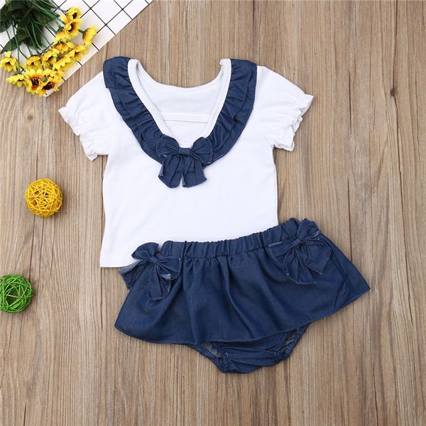 summer girl kids clothes set short sleeve white butterfly knot jeans pp shorts skirt 2piece set kids designer clothes girls jy474
summer girl kids clothes set short sleeve white butterfly knot jeans pp shorts skirt 2piece set kids designer clothes girls jy474