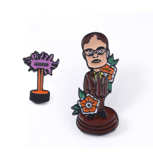 dwight schrute brooches and enamel pin cartoon figure badge brooch for women men backpack bags hat, Gray
dwight schrute brooches and enamel pin cartoon figure badge brooch for women men backpack bags hat, Gray