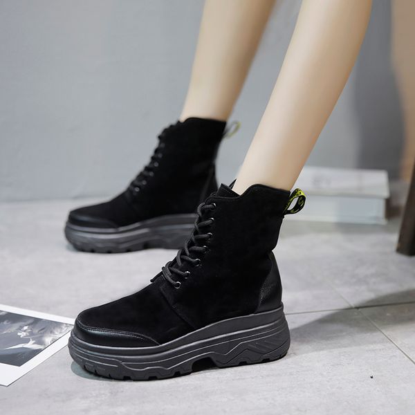 lace up round toe women's rubber boots shoes booties woman 2019 low heel winter footwear luxury designer boots-women rain, Black
lace up round toe women's rubber boots shoes booties woman 2019 low heel winter footwear luxury designer boots-women rain, Black
