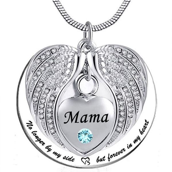 no longer by my side but forever in my heart mama cremation ashes urn pendant stainless steel waterproof necklace, Silver
no longer by my side but forever in my heart mama cremation ashes urn pendant stainless steel waterproof necklace, Silver
