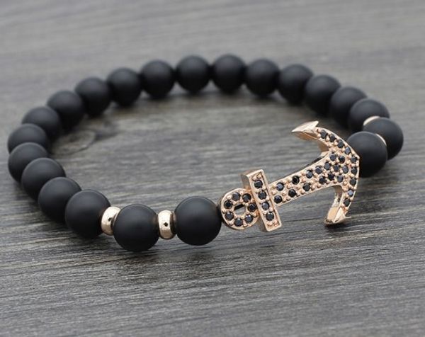 8mm xtg535 silver gold copper anchor micro pave cz zircon cubic zirconia bracelet black matte glass bead buddha yoga bangles
8mm xtg535 silver gold copper anchor micro pave cz zircon cubic zirconia bracelet black matte glass bead buddha yoga bangles
