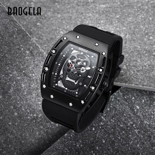 baogela new arrival style pirate skull quartz men watches silicone brand mens sports watch waterproof relogio masculino, Slivery;brown
baogela new arrival style pirate skull quartz men watches silicone brand mens sports watch waterproof relogio masculino, Slivery;brown