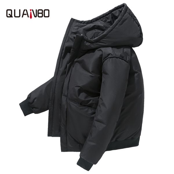 quanbo 2019 new short tide men winter down coat youth student casual mens thickening warm down jacket brand men clothing black
quanbo 2019 new short tide men winter down coat youth student casual mens thickening warm down jacket brand men clothing black