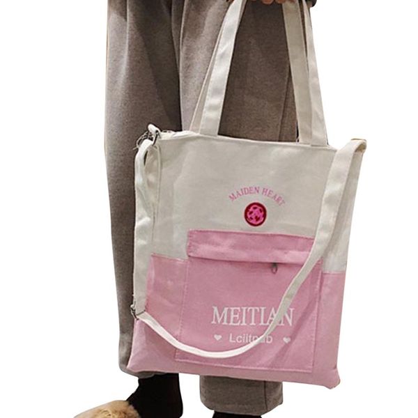 women large capacity casual totes bags patchwork canvas shopping bolsa feminina cute sweet crossbody bags for women 2019
women large capacity casual totes bags patchwork canvas shopping bolsa feminina cute sweet crossbody bags for women 2019