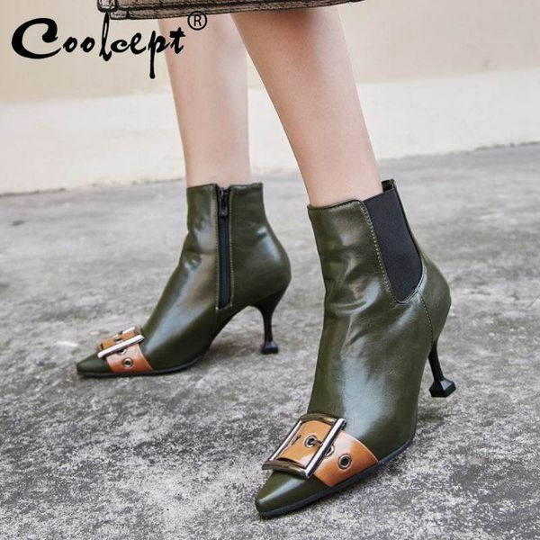 coolcept ins new ankle boots fashion women buckle thin high heels shoes winter warm party women footwear plus size 32-48, Black
coolcept ins new ankle boots fashion women buckle thin high heels shoes winter warm party women footwear plus size 32-48, Black