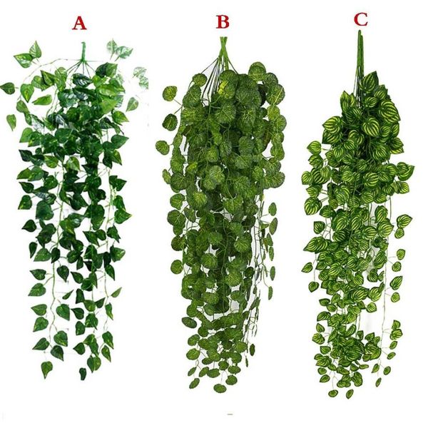 1pcs artificial fake hanging vine plant leaves garland home garden wall decoration green june11
1pcs artificial fake hanging vine plant leaves garland home garden wall decoration green june11