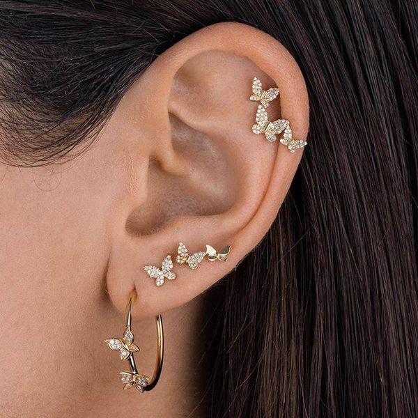hoop & huggie 2021 fashion bling cz cute double butterfly earring gold silver color minimal delicate trendy jewelry women, Golden;silver
hoop & huggie 2021 fashion bling cz cute double butterfly earring gold silver color minimal delicate trendy jewelry women, Golden;silver