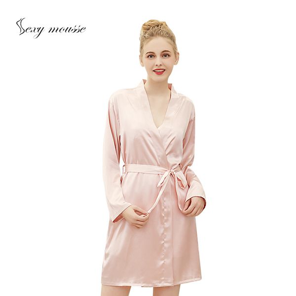 mousse simulation silk long spring and autumn cardigan nightdress women comfortable breathable long-sleeved home service, Black;red
mousse simulation silk long spring and autumn cardigan nightdress women comfortable breathable long-sleeved home service, Black;red