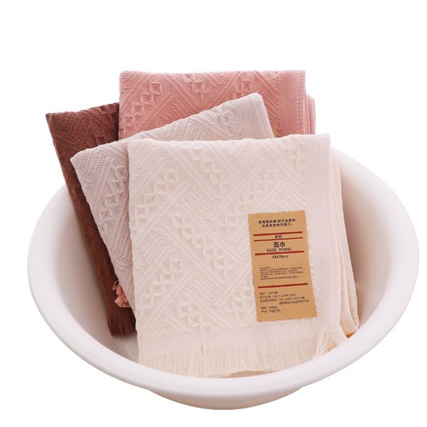 34x76cm solid beige/apricot/brown/orange pink cotton jacquard face towel tassel soft absorbent wash towel wedding gift
34x76cm solid beige/apricot/brown/orange pink cotton jacquard face towel tassel soft absorbent wash towel wedding gift