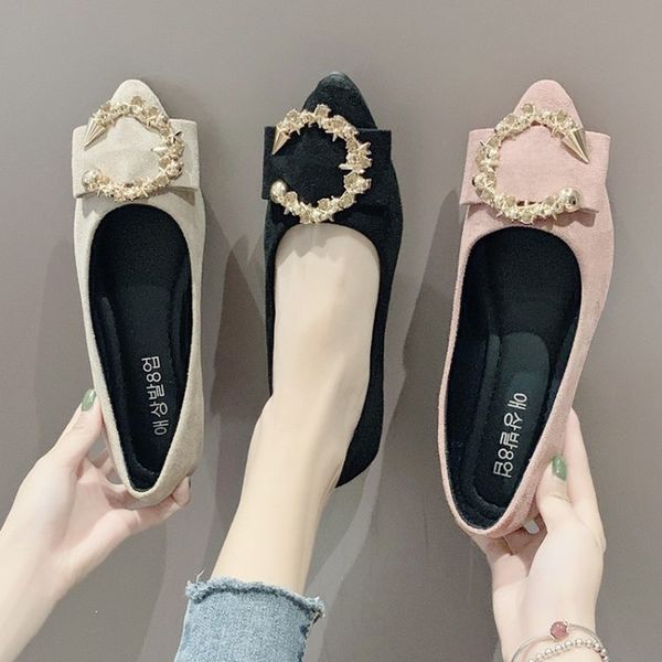 female metal buckle summer women's single shoes flat shoes soft bottom peas ladies' shoe zapatillas mujer h14-51, Black
female metal buckle summer women's single shoes flat shoes soft bottom peas ladies' shoe zapatillas mujer h14-51, Black