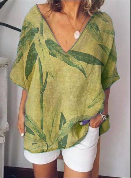 2019 loose v-neck printed feather four-color short-sleeved female 2019 loose v-neck t-shirt printed feather four-color short-sleeved t-shirt, White
2019 loose v-neck printed feather four-color short-sleeved female 2019 loose v-neck t-shirt printed feather four-color short-sleeved t-shirt, White