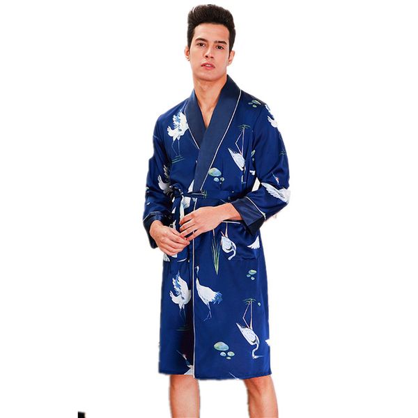 men silk robe summer long sleeve kimono robes male satin bath robe men's print sleepwear dress gown home clothing, Black;brown
men silk robe summer long sleeve kimono robes male satin bath robe men's print sleepwear dress gown home clothing, Black;brown