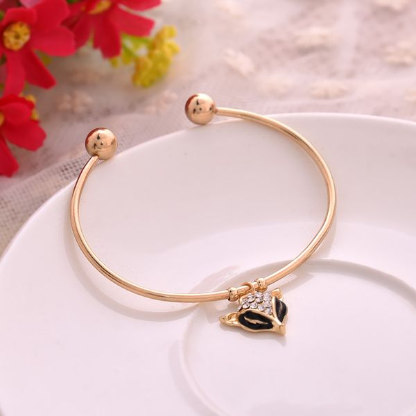 trendy fox bracelet bangle female fashion opening bracelet bangle crystal fox bangle jewelry wholesale ing, Black
trendy fox bracelet bangle female fashion opening bracelet bangle crystal fox bangle jewelry wholesale ing, Black