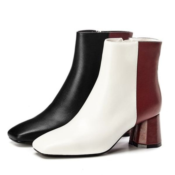 2019 new plus size chunky women ankle boots medium heel big block autumn retro shoes short 10 white square toe booties ladies fall 2019, Black
2019 new plus size chunky women ankle boots medium heel big block autumn retro shoes short 10 white square toe booties ladies fall 2019, Black