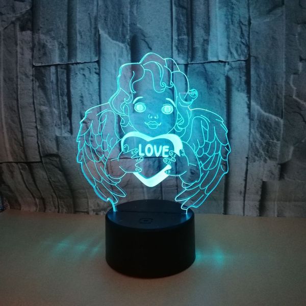 originality angel 3d small night-light colorful second gram force touch remote control 3d desk lamp usb power supply 3d small night-light
originality angel 3d small night-light colorful second gram force touch remote control 3d desk lamp usb power supply 3d small night-light
