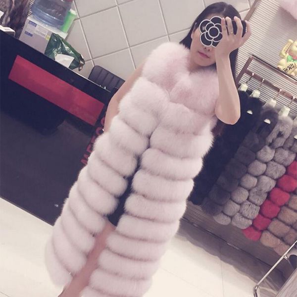 2018 new style popular whole fur fox fur hat imitation coat women's long sleeveless vest nv052, Black
2018 new style popular whole fur fox fur hat imitation coat women's long sleeveless vest nv052, Black