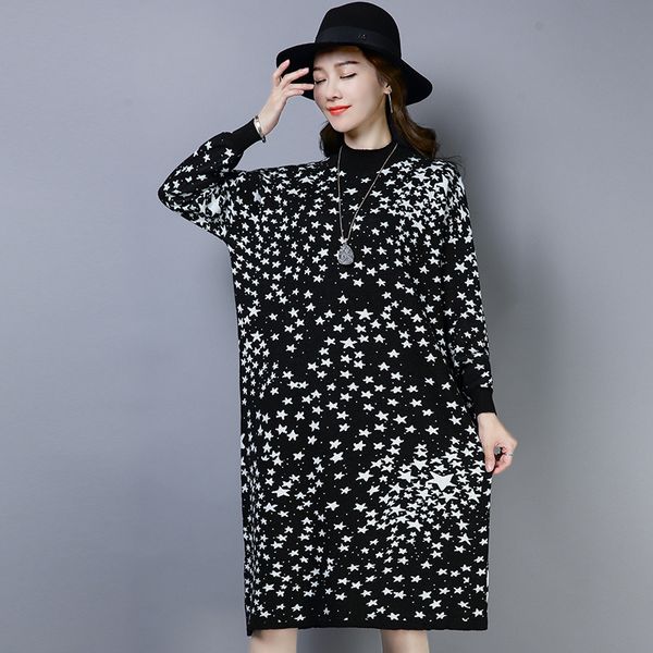 brand women's long sweater 2018 autumn winter new hit color stars sweater loose wild bottoming pullover 3 colors 3xl, White;black
brand women's long sweater 2018 autumn winter new hit color stars sweater loose wild bottoming pullover 3 colors 3xl, White;black