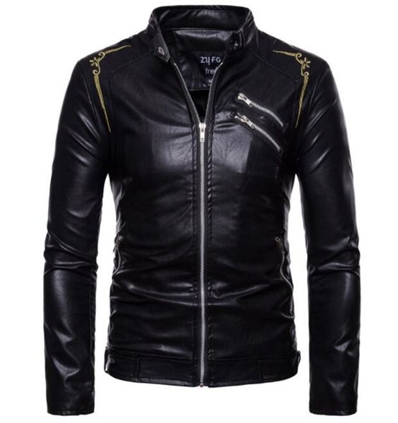 motorcycle jacket mens pu leather jackets slim fit moto jacket punk windproof biker jackets motorcycle
motorcycle jacket mens pu leather jackets slim fit moto jacket punk windproof biker jackets motorcycle