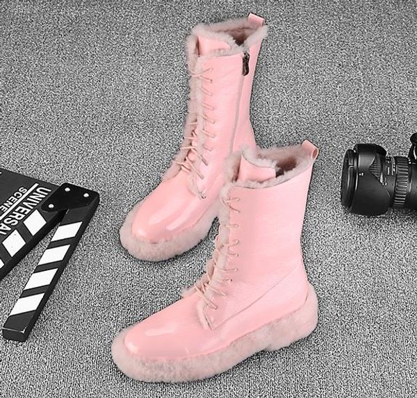 patent leather tube flat with women's boots 2019 winter new round head with boots women's snow tide, Black
patent leather tube flat with women's boots 2019 winter new round head with boots women's snow tide, Black