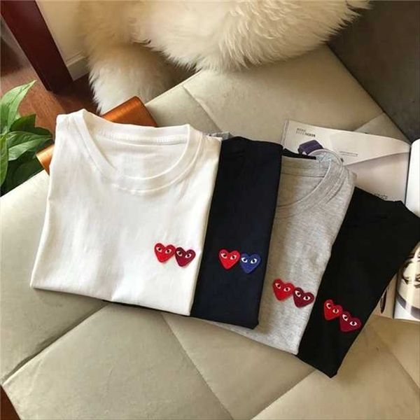 cotton love short-sleeved t-shirt women's loose round collar chuanjiu double small red heart half-sleeve parent-child couple wear white
cotton love short-sleeved t-shirt women's loose round collar chuanjiu double small red heart half-sleeve parent-child couple wear white