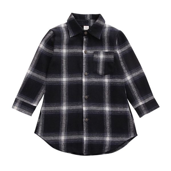 toddler kids fashion casual shirt baby boys girls long sleeve blouse button plaids loose clothes fall spring, White;black
toddler kids fashion casual shirt baby boys girls long sleeve blouse button plaids loose clothes fall spring, White;black