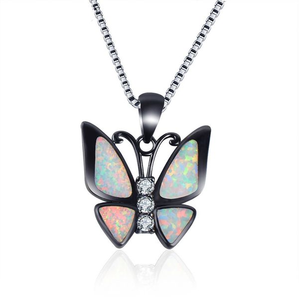 boho white fire opal butterfly animal pendant necklace black plated crystal chain necklaces women party jewelry mothers day gift, Silver
boho white fire opal butterfly animal pendant necklace black plated crystal chain necklaces women party jewelry mothers day gift, Silver